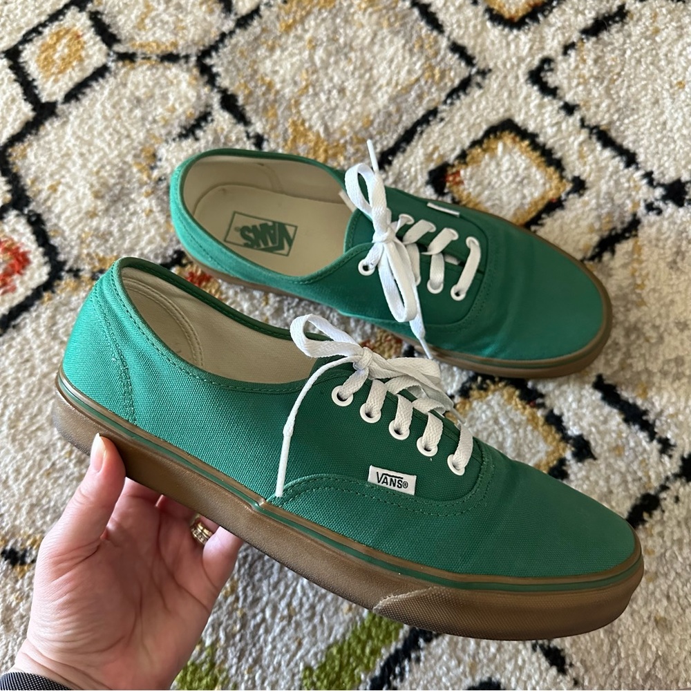 Vans Authentic Green Gum Soles - Men’s 11